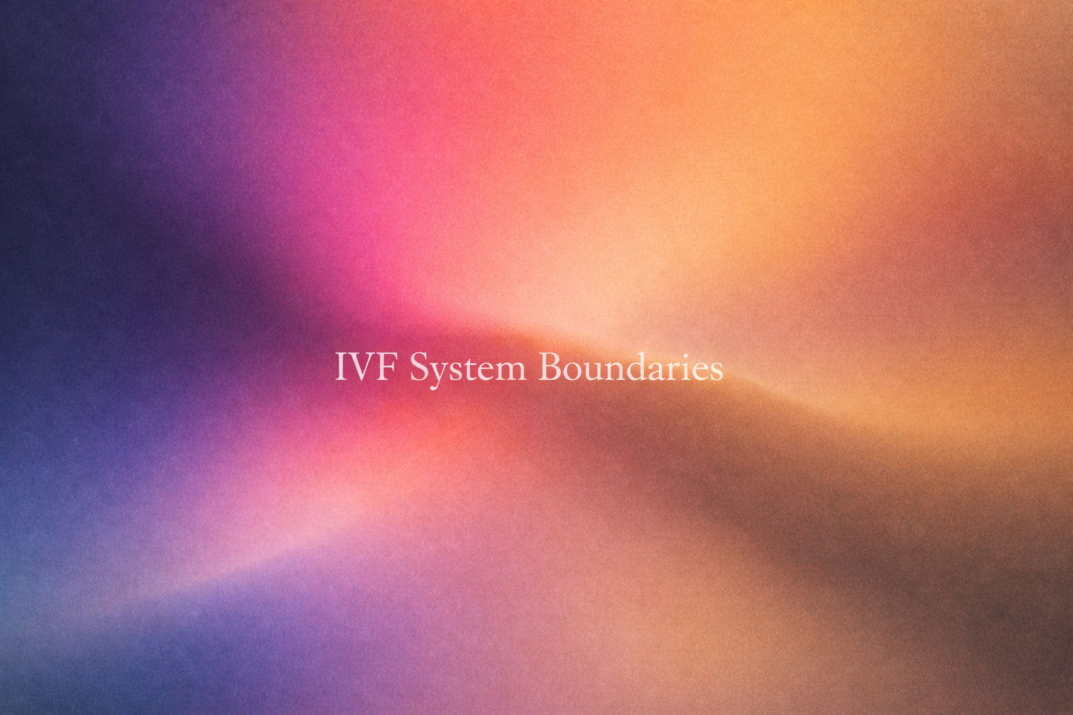 Cover image for IVF System Boundaries (United States)