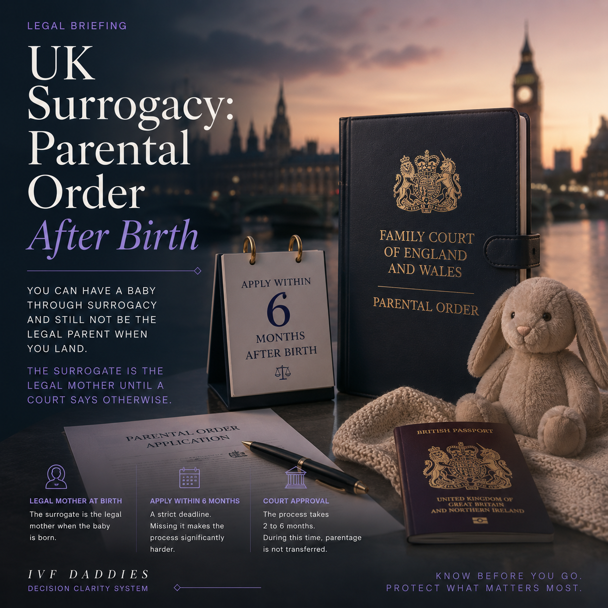 Legal Briefing: UK Surrogacy Parental Order — apply within 6 months after birth
